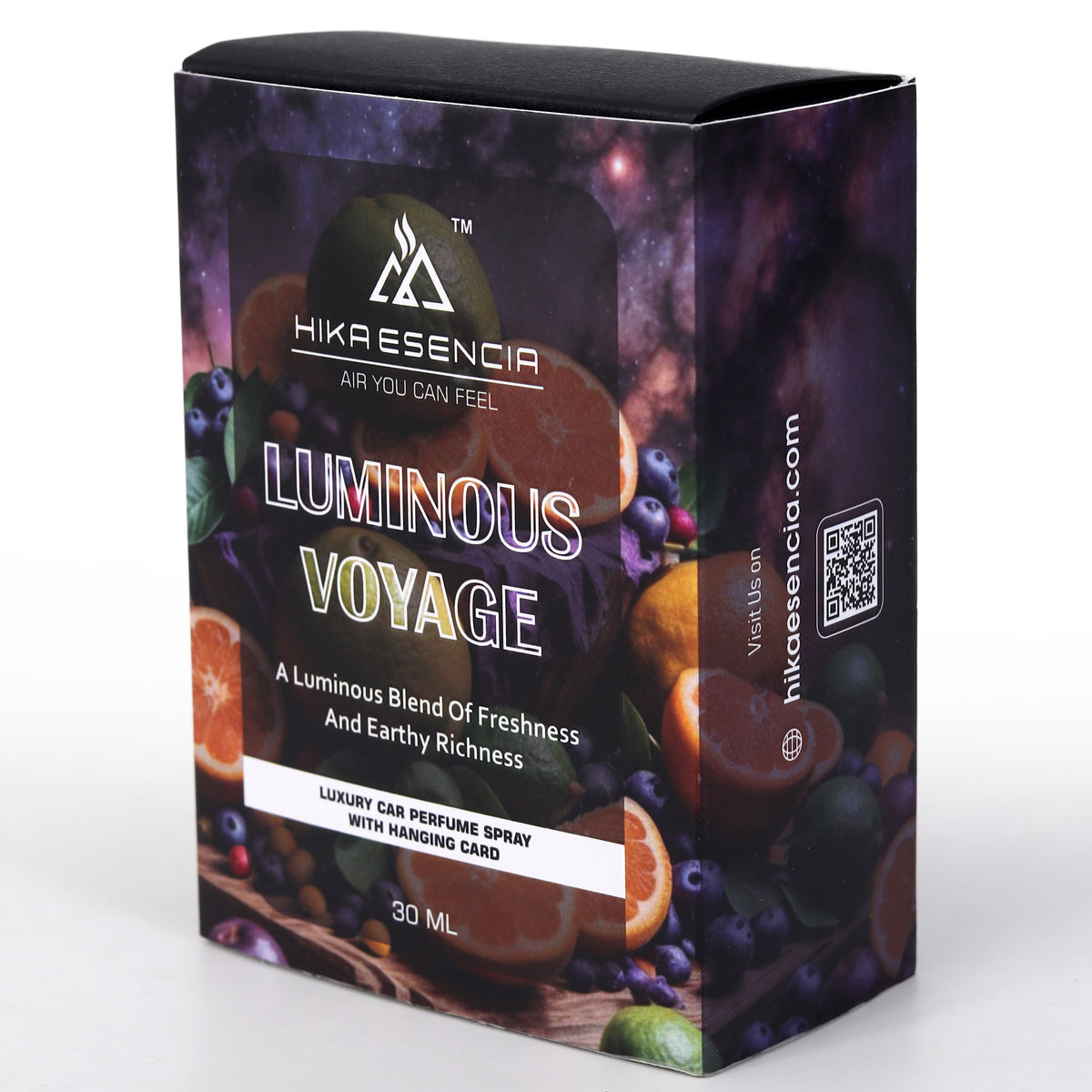 Luminous Voyage Luxurious Car Perfume Spray with Hanging Card
