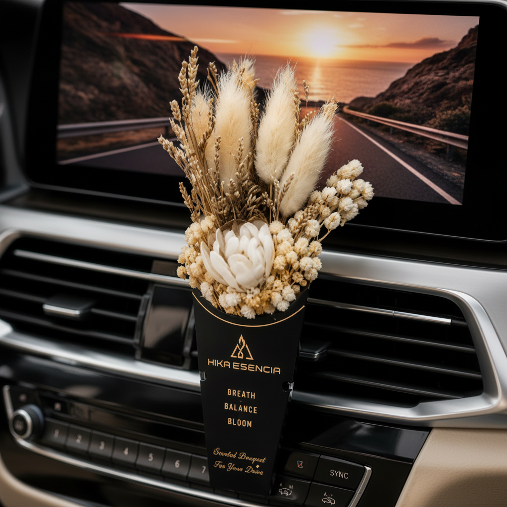 Mini Dry Flower Bouquet for Car | Premium Car Fragrance