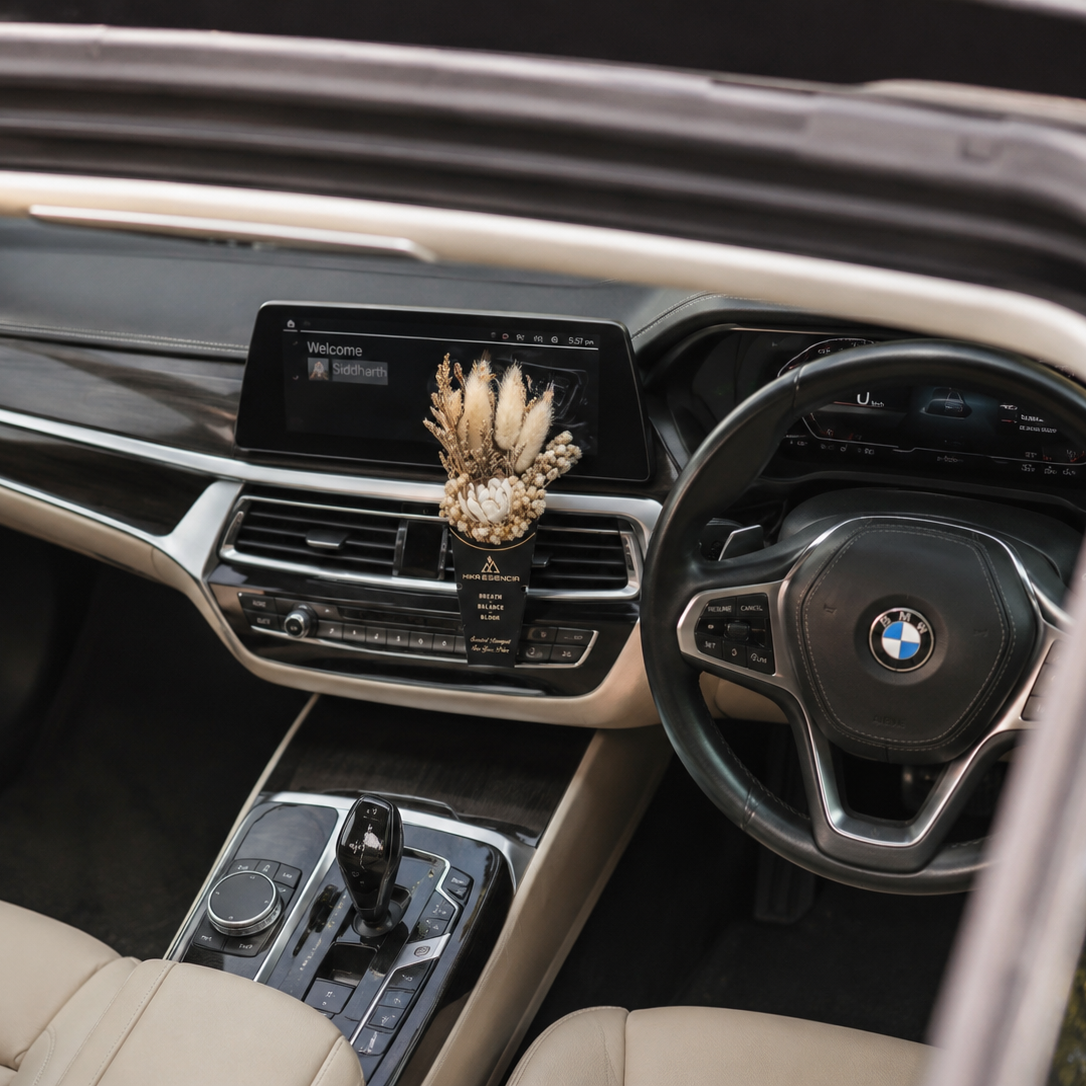 Mini Dry Flower Bouquet for Car | Premium Car Fragrance