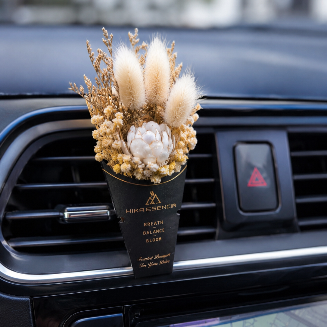 Mini Dry Flower Bouquet for Car | Premium Car Fragrance