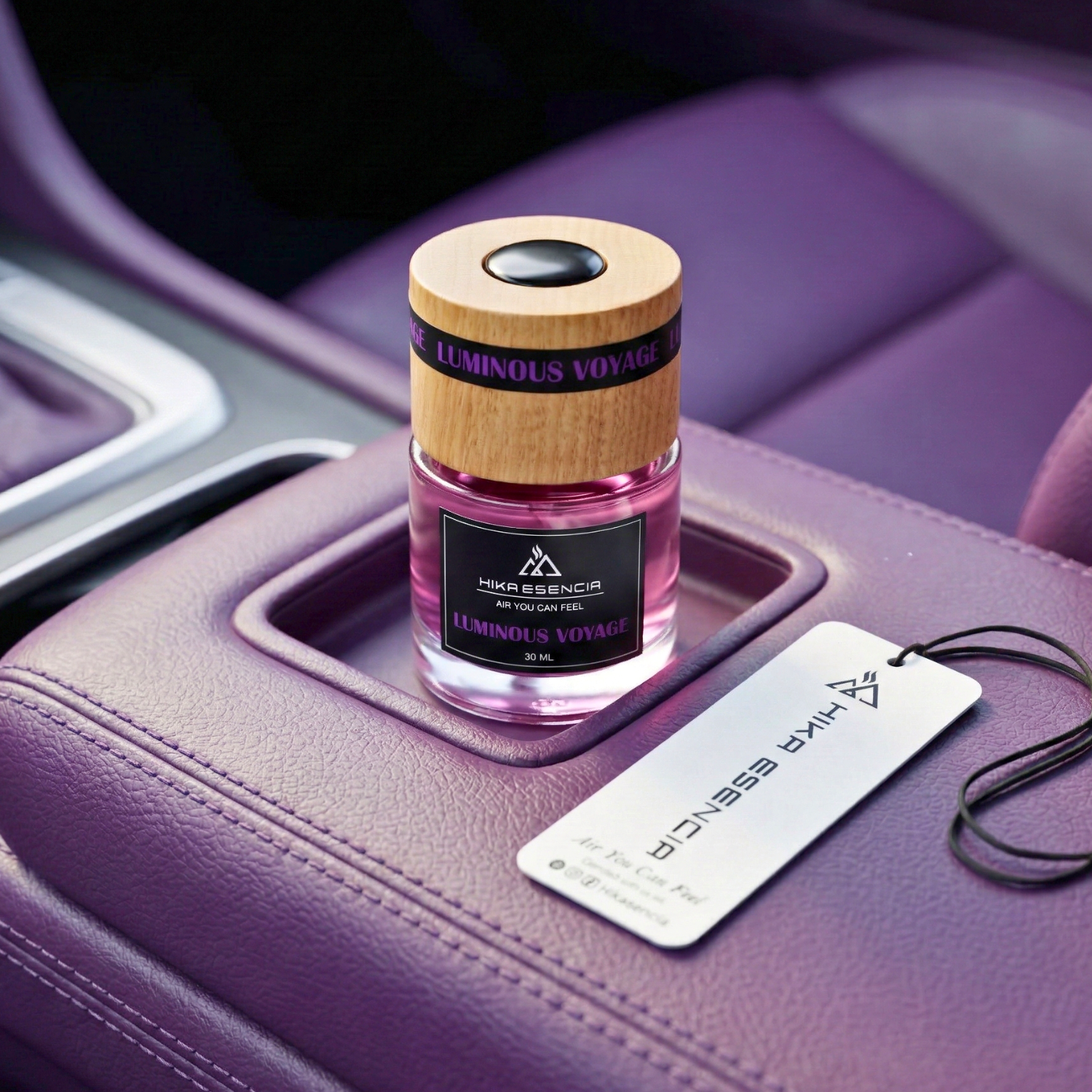 Luminous Voyage Luxurious Car Perfume Spray with Hanging Card