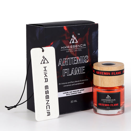 Artemis Flame Luxurious Car Perfume Spray with Hanging Card