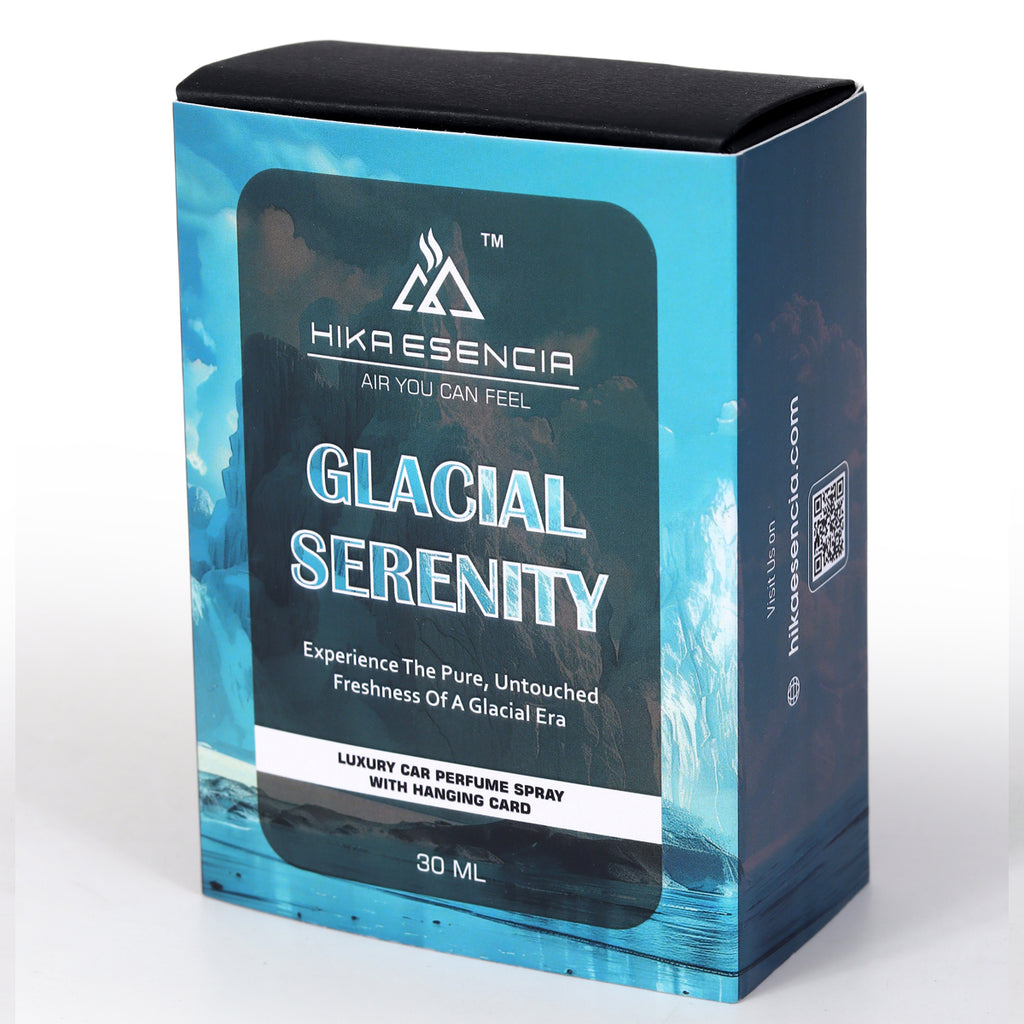 Glacial Serenity Luxurious Car Perfume Spray with Hanging Card