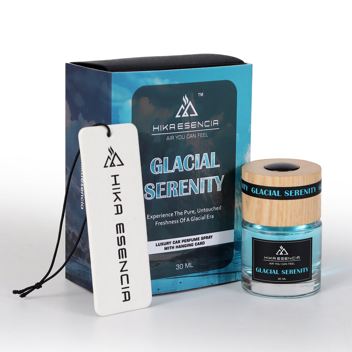 Glacial Serenity Luxurious Car Perfume Spray with Hanging Card