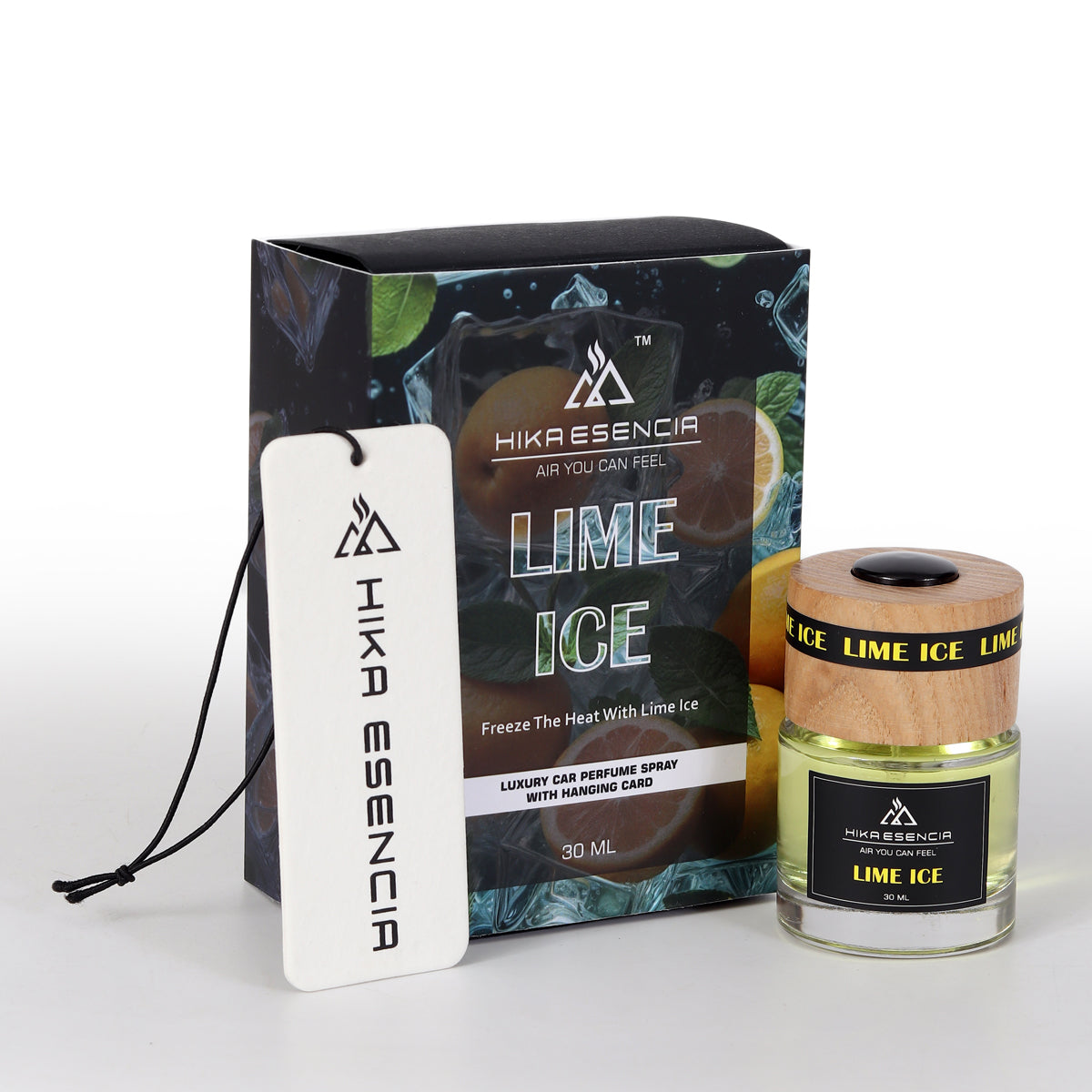 Lime Ice Luxurious Car Perfume Spray with Hanging Card