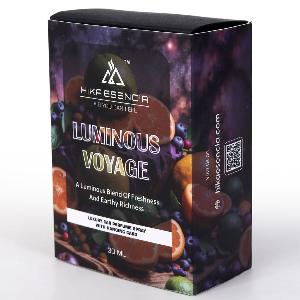 Luminous Voyage Luxurious Car Perfume Spray with Hanging Card