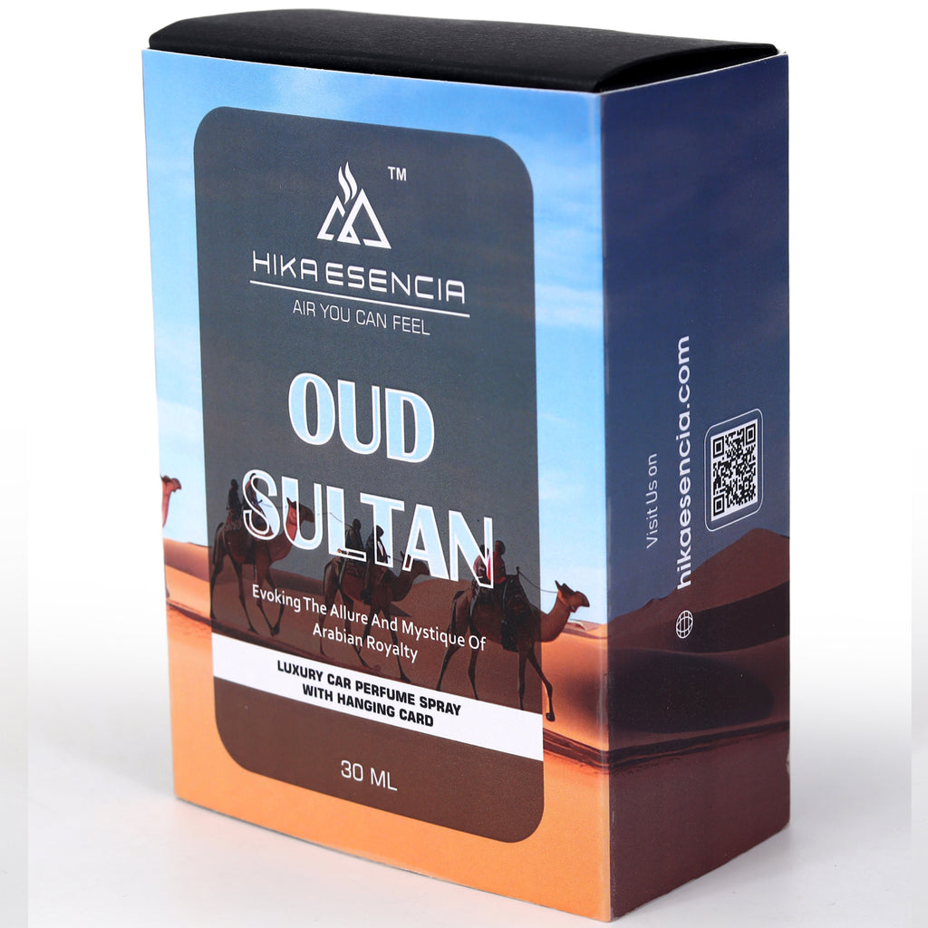 Oud Sultan Luxurious Car Perfume Spray with Hanging Card
