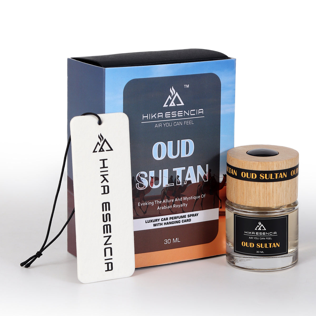 Oud Sultan Luxurious Car Perfume Spray with Hanging Card