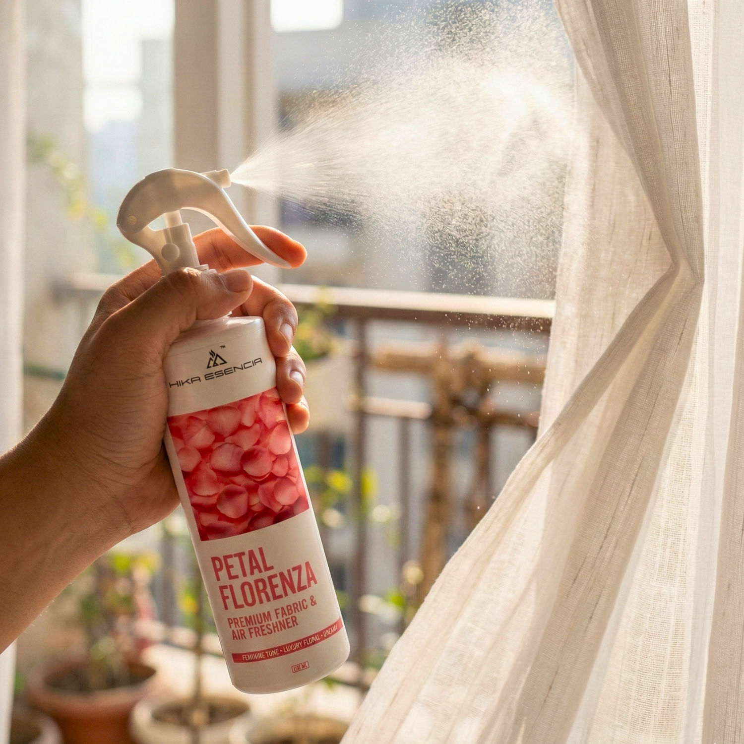 Petal Florenza Premium Fabric & Air Freshener | Soft Floral Luxury Spray | 200 ML