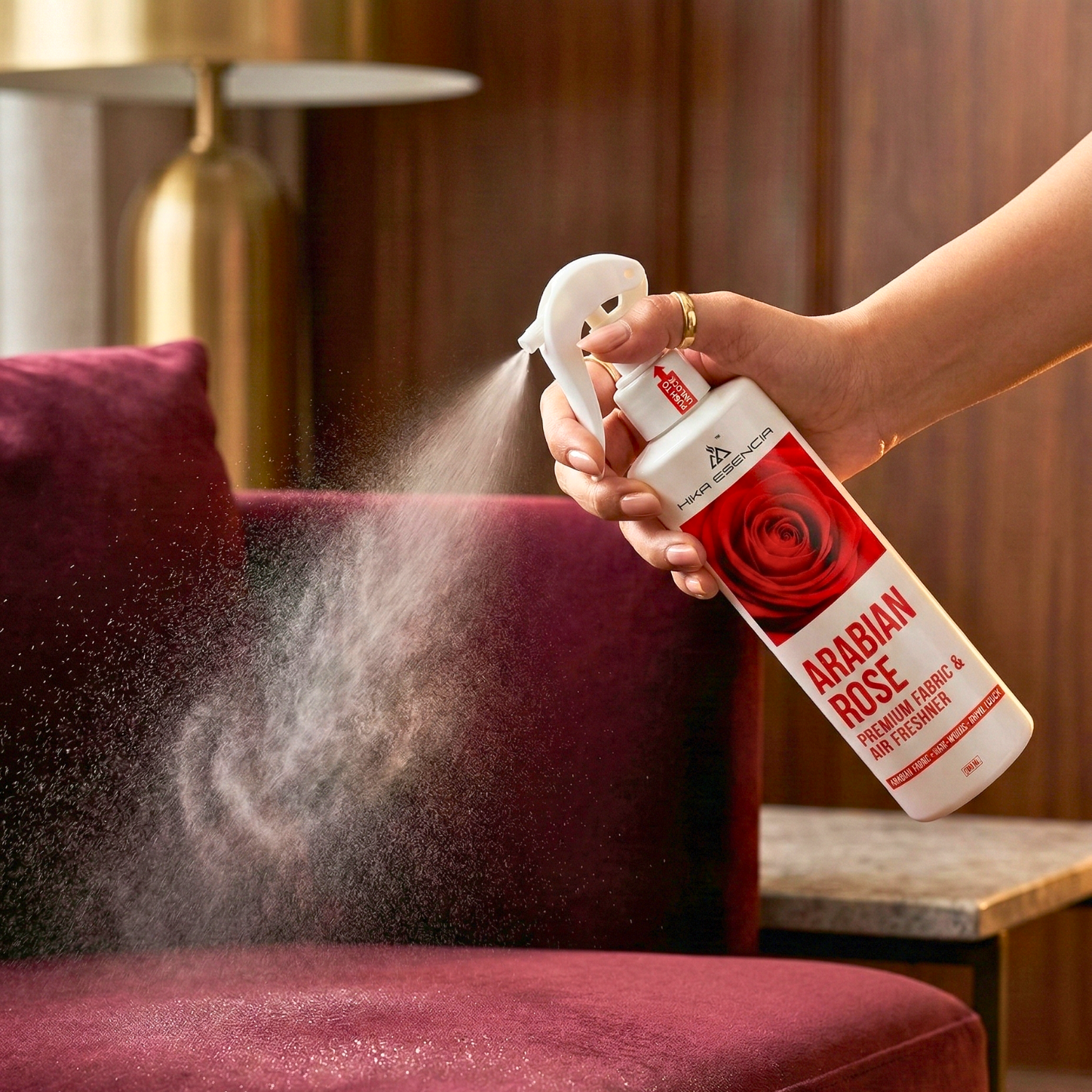 Arabian Rose Premium Fabric & Air Freshener | Royal Rose Fragrance Spray | Long Lasting | 200 ML